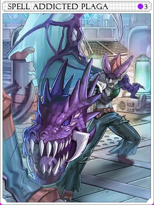 Spell Addicted Plaga Card