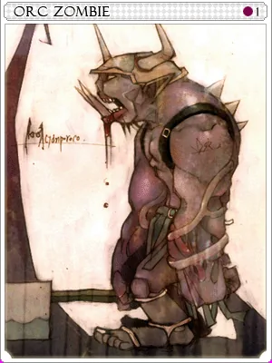 Orc Zombie Card