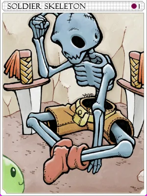 Soldier Skeleton Card