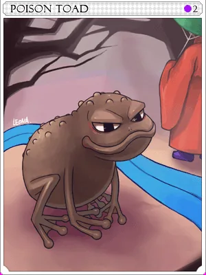 Poisonous Toad Card