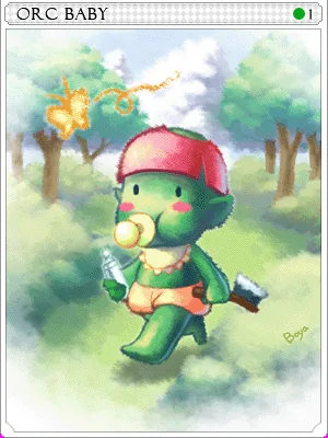Orc Baby Card