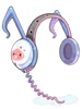 Costume Note Headphone