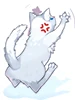Costume Scratching Cat