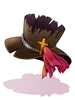 Costume Black Evil Druid Hat