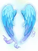 Costume Brilliant Blue Angel Wings