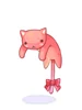 Costume Drooping Kitty Pink