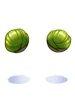 Costume Hair in a Bun(Green)
