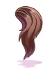 Costume Straight Pony (Black) (Middle)