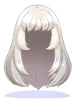 Costume Straight Long White