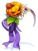 Costume Gothic Pumpkin Head