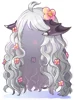 Costume Nydhoggur Wig (White)