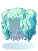 Costume Electric Two Sides Up Hair