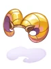 Costume Gold Baphomet Horns