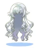 Costume Flowing Long (Silver)