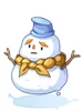 Costume Crushed Snow Man