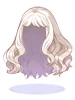 Costume Fluffy Semi-Long Hair(White)