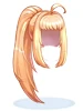 Costume Ponytail Hair (Yellow)