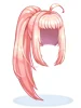 Costume Ponytail Hair (Pink)