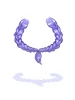 Costume Pigtails Half Up(Blue)