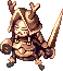 Gold Two-Horn Scaraba