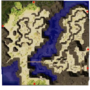 Minimapa de Fortaleza Saint Darmain (Oeste)