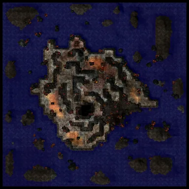 Minimapa de Isla Volcanica Krakatoa