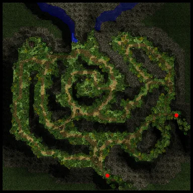 Minimapa de Bosque Temny