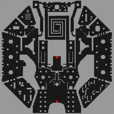 Minimapa de Thanatos Tower Inferior - Entrada al Museo